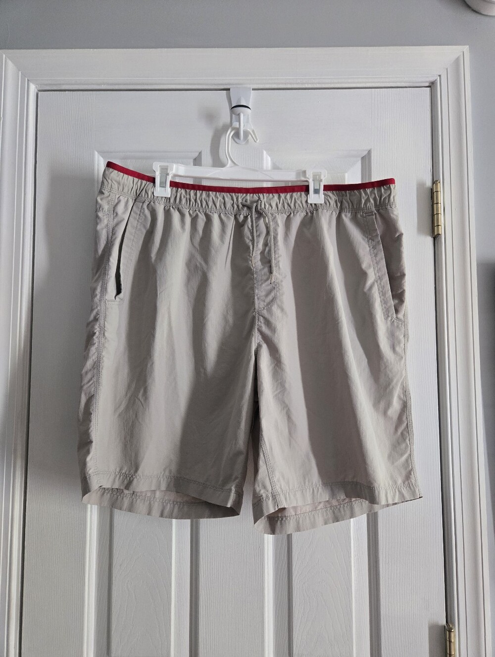 Pacific Trail Beige Athletic Swim Shorts Plus Size Xxl